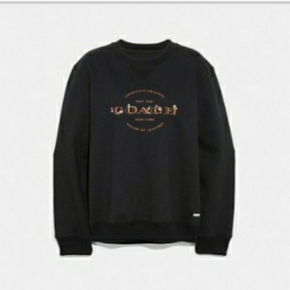 🚫SOLD🚫Coach Women's Logo Sweatshirt XL Black NWT - Picture 2 of 8